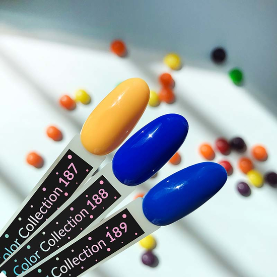 Гель-лак Kira Nails №189 (електричний синій, емаль), 6 мл3