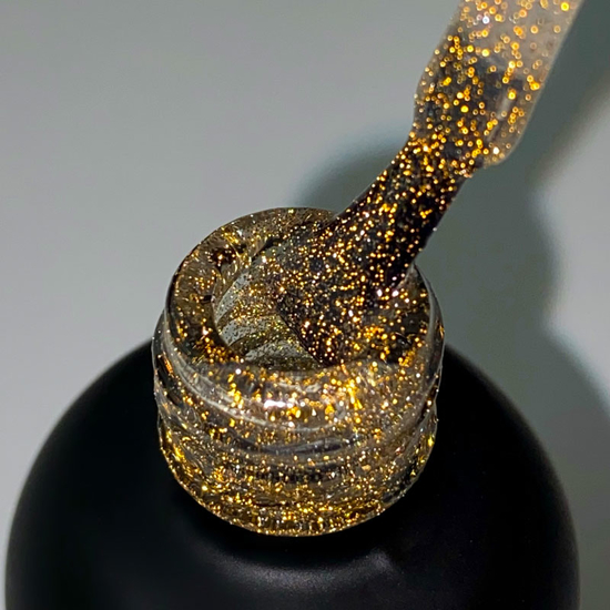 ART Flash Top Gold - золотой светоотражающий топ БЕЗ липкого слоя, 10 мл, Цвет: Gold2