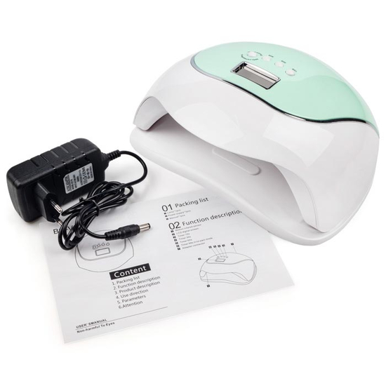 LED+UV лампа SUN BQ-V5 120 вт MACAROON GREEN3