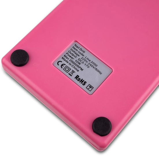 Фрезер для маникюра Lina 2000 12 вт/2000 об. Розовый5