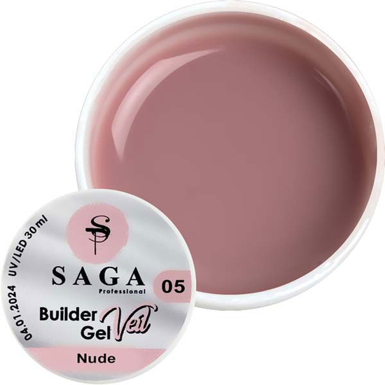 Гель для наращивания SAGA Builder Gel Veil №5 Nude 30 мл, Объем: 30 мл, Цвет: Nude4