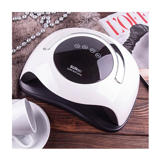 LED + UV лампа SUN BQ-5T WHITE 120 вт з ручкою5