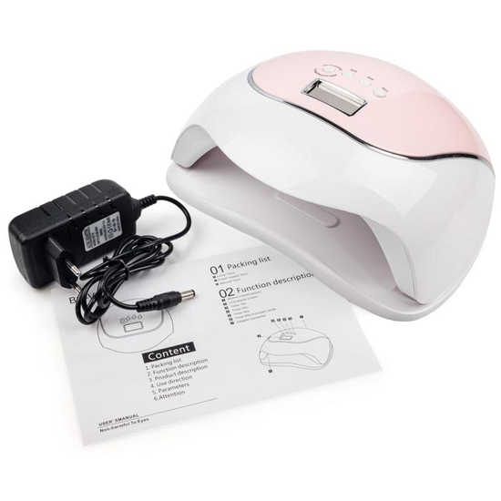 LED+UV лампа SUN BQ-V5 120 вт MACAROON PINK3