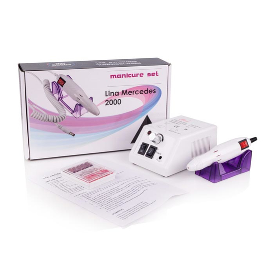 Фрезер для маникюра Lina 2000 12 вт/2000 об. Белый3