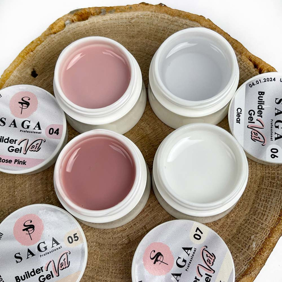 Гель для нарощування SAGA Builder Gel Veil №7 Milk 30 мл, Об`єм: 30 мл, Колір: Milk3