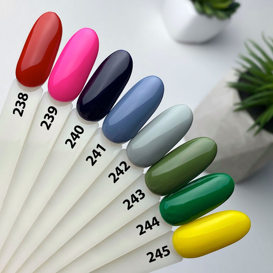 Гель-лак MOON FULL color Gel polish №233 (блідо-сірий), 8 мл4