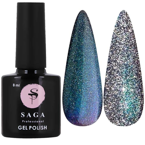 Гель-лак светоотражающий SAGA Cat Chameleon, №1, 8 мл, Цвет: 12