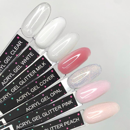 Kira Nails Acryl Gel Glitter Milk, 30 г, Об`єм: 30 г, Колір: Glitter Milk3