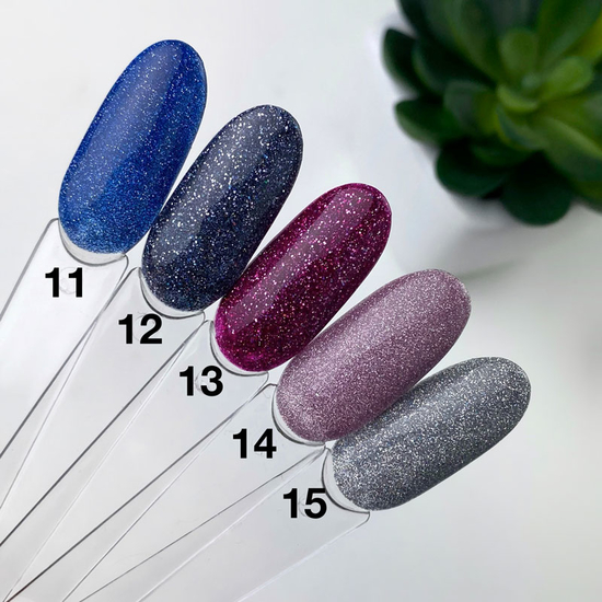 Гель-лак светоотражающий SAGA Fiery Gel №12, 8 мл, Цвет: 122