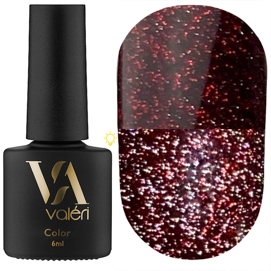 Гель-лак світловідбивний Valeri Flash №01 (червоний), 6 мл, Колір: 01