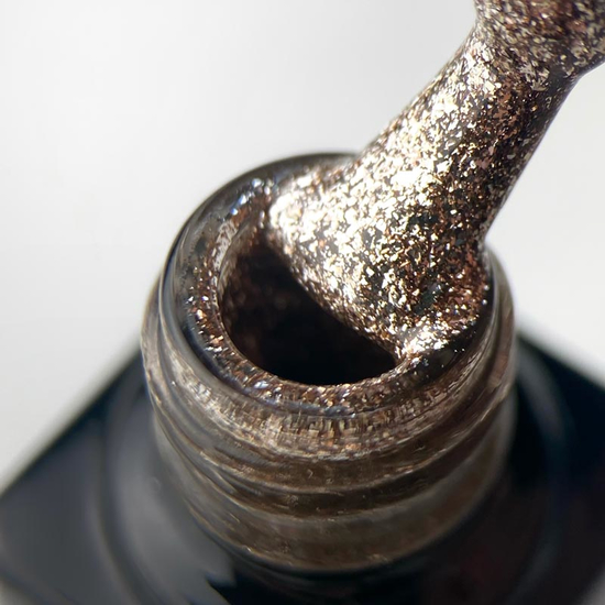 Гель-лак Molekula DIAMOND №512 (теплый серебристый, микроблеск), 6 мл2