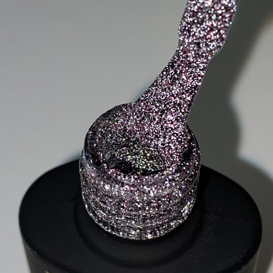 Гель-лак світловідбивний Valeri Flash №02 (сріблясто-рожевий), 6 мл, Колір: 023