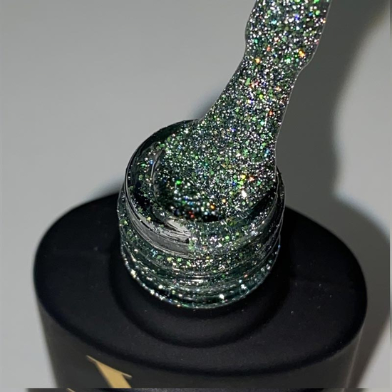 Гель-лак светоотражающий Valeri Flash №07 (зеленый), 6 мл, Цвет: 073