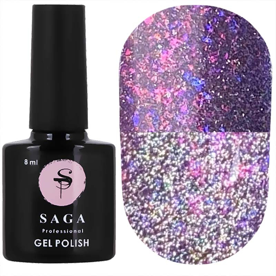Гель-лак світловідбиваючий SAGA Fiery Gel №17, 8 мл, Колір: 17