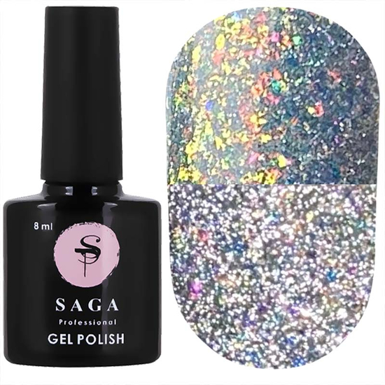 Гель-лак светоотражающий SAGA Fiery Gel №19, 8 мл, Цвет: 19