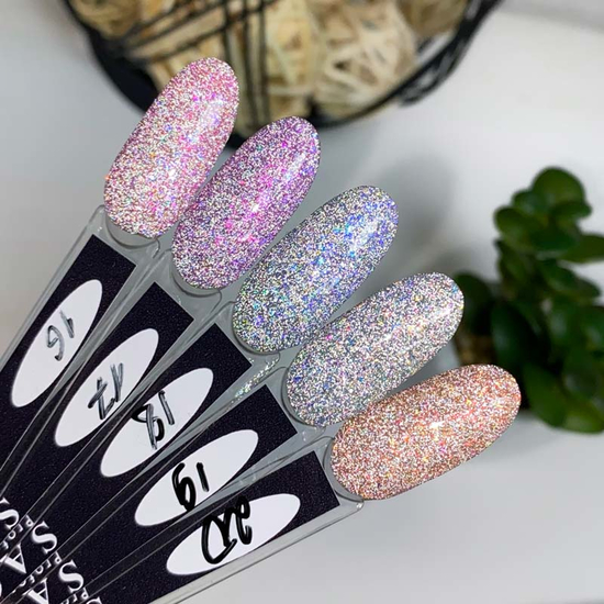 Гель-лак світловідбиваючий SAGA Fiery Gel №16, 8 мл, Колір: 165