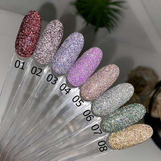 Гель-лак светоотражающий Valeri Flash №03 (серебристо-голубой), 6 мл, Цвет: 035