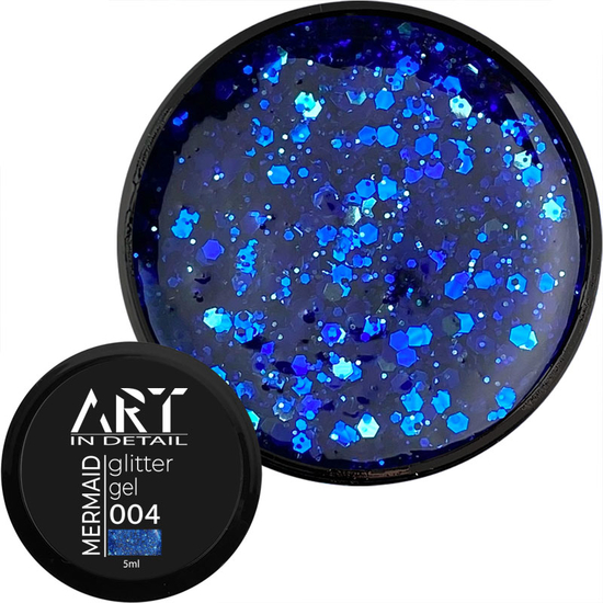 Гель с блестками ART Mermaid Glitter Gel №004, 5 мл, Цвет: 004