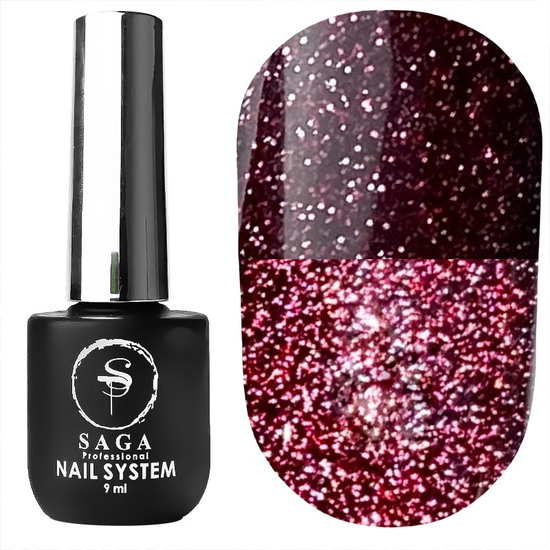 Гель-лак светоотражающий SAGA Fiery Gel №25, 8 мл, Цвет: 25