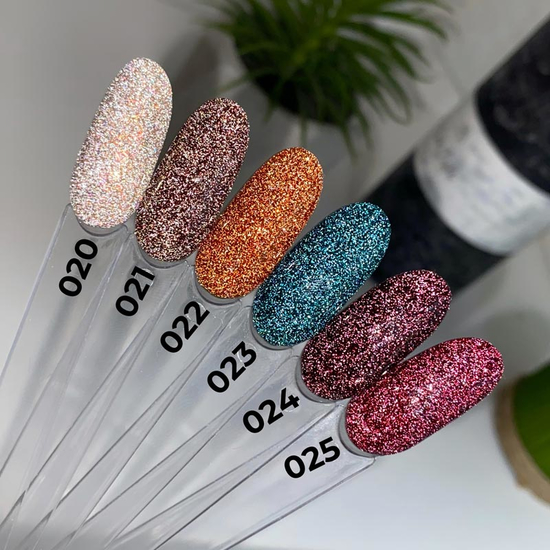 Гель-лак светоотражающий SAGA Fiery Gel №21, 8 мл, Цвет: 215