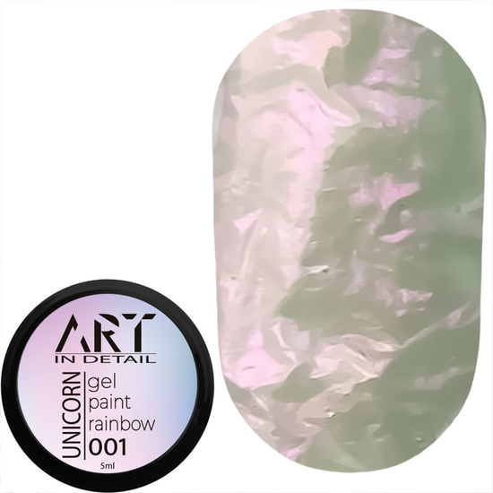 Гель-фарба ART UNICORN Gel Paint №001, 5 мл, Колір: 001
