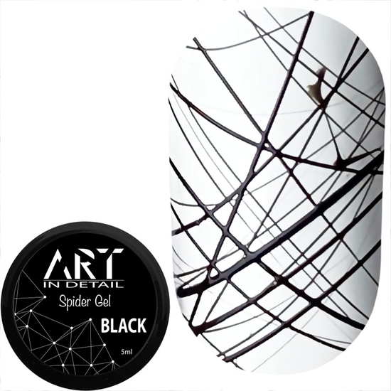 Гель-паутинка ART Spider Gel Black, черная, 5 мл, Цвет: Black
