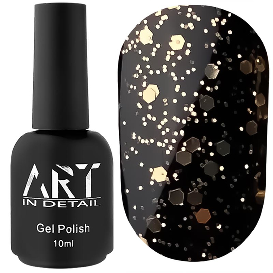 ART Hive Top Gold - топ с шестигранниками без липкого слоя, 10 мл, Цвет: Gold