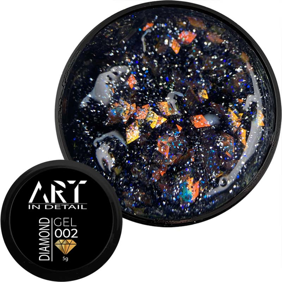 Гель с блестками ART Diamond Gel №002, 5 мл, Цвет: 002
