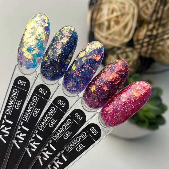 Гель с блестками ART Diamond Gel №002, 5 мл, Цвет: 002
4