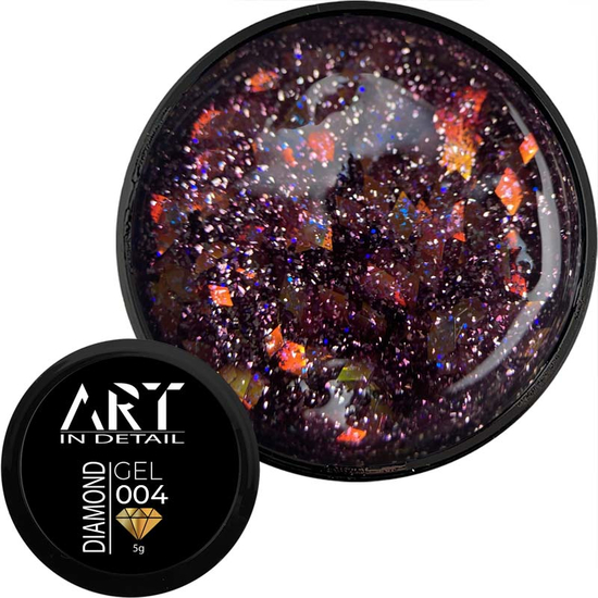 Гель с блестками ART Diamond Gel №004, 5 мл, Цвет: 004
