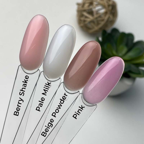 Molekula Euro Fiber Gel - Berry Shake - моделирующая гель-база (нежно-розовый, полупрозрачный), 12 мл, Цвет: Berry Shake3