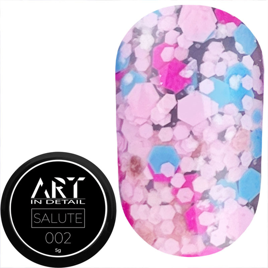 Гель для дизайна ART Salute Gel №002, 5 г, Цвет: 002
