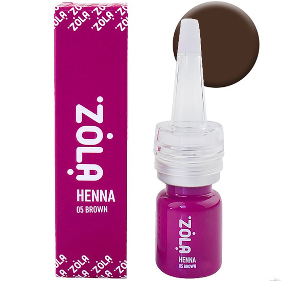 Хна профессиональная для бровей ZOLA  BROWN 05, 5 г