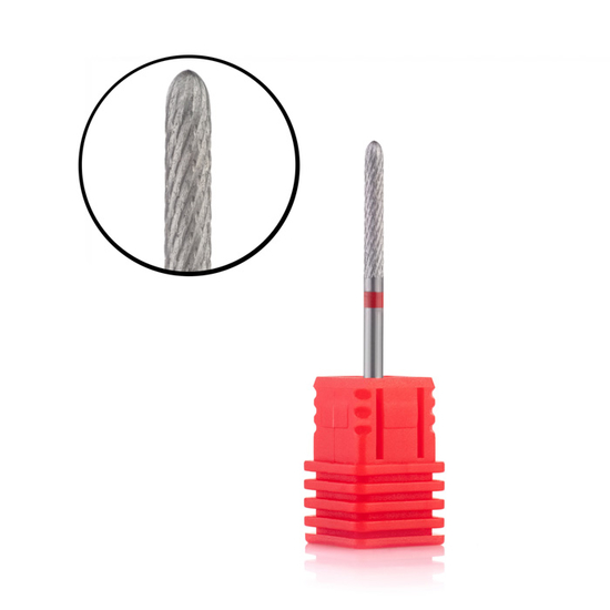 Твердосплавная насадка Конус тонкий, полусферический конец -292 140 023/C.2.35R, красная3