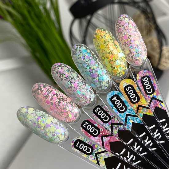 Гель-лак ART Confetti №C001, 6 мл, Цвет: C0015