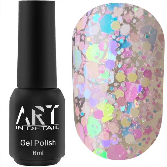 Гель-лак ART Confetti №C006, 6 мл, Цвет: C006