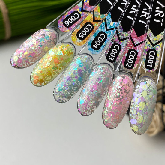 Гель-лак ART Confetti №C006, 6 мл, Цвет: C0066