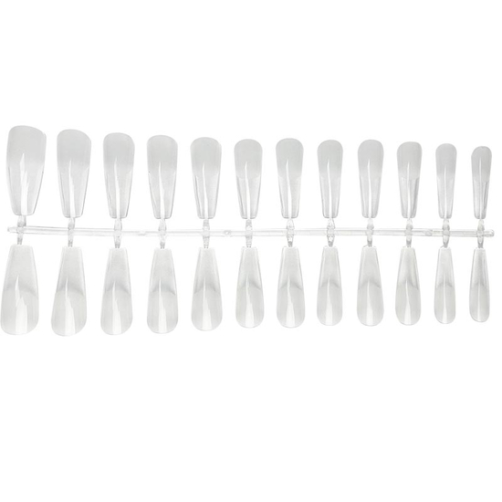 Гелеві тіпси для нарощування Molekula балерина, 240 шт, Розмір: Балерина3