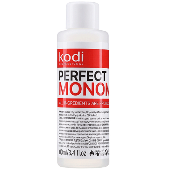 Monomer clear Kodi Professional - мономер прозрачный, 100 мл, Объем: 100 мл, Цвет: Прозрачный
