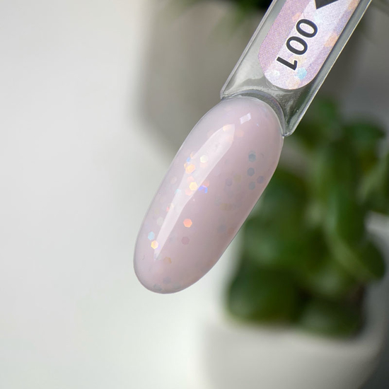 База з голографічними шестигранниками ART Miracle Base №001, 10 мл, Колір: 0013