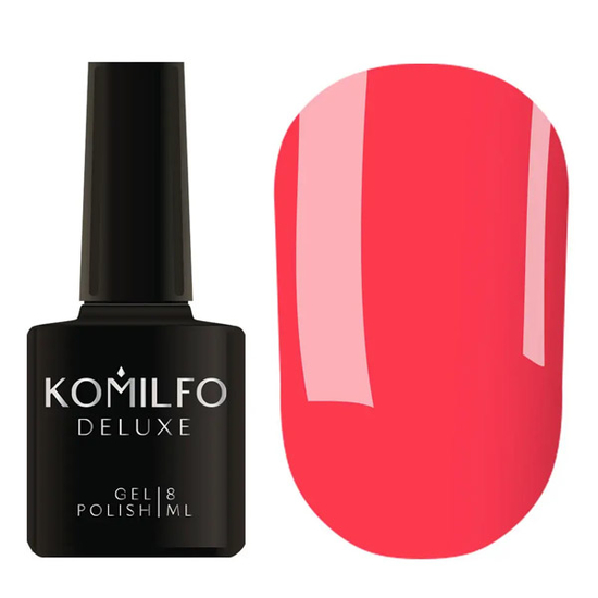 Гель-лак Komilfo DeLuxe Series №N007 (кораллово-розовый, неоновый), 8 мл, Цвет: 007
, Цвет: Ярко-розовый