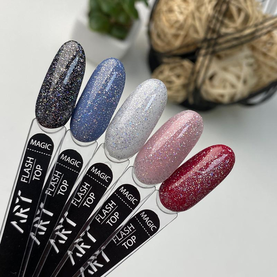ART Flash Top Magic - светоотражающий топ БЕЗ липкого слоя, 10 мл5