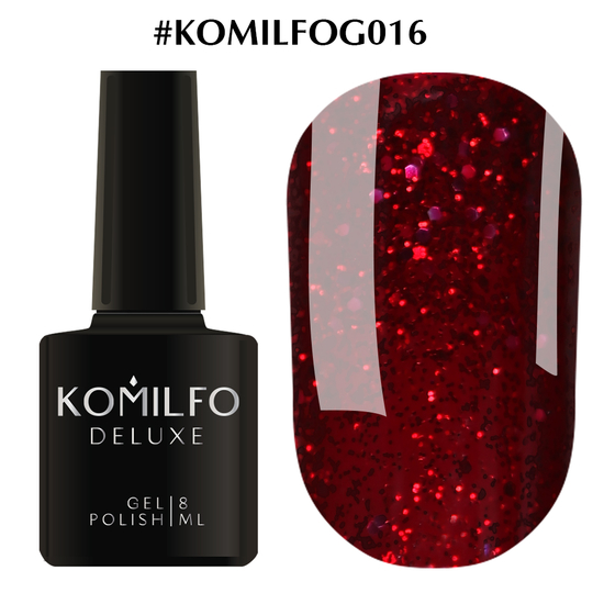Гель-лак Komilfo DeLuxe Series №G016, 8 мл