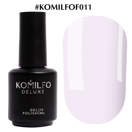 Гель-лак Komilfo French Collection №F011 (світло-ліловий, емаль, для френча), 15 мл, Об`єм: 15 мл, Колір: 011