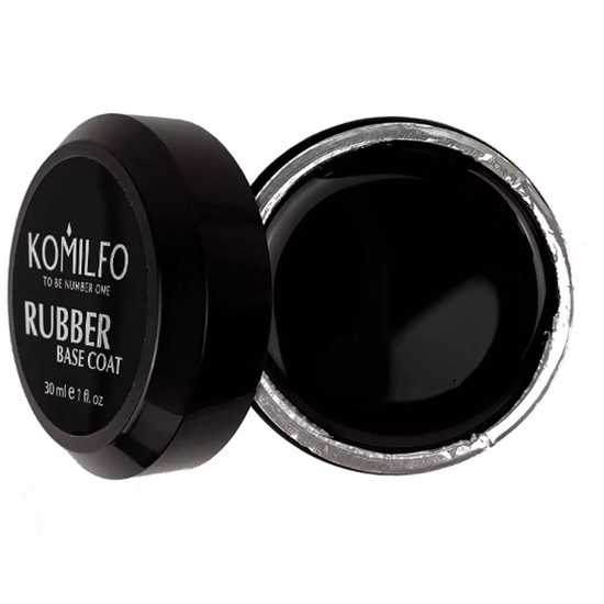 База Komilfo Rubber Base Coat - каучуковая база для гель-лака без кисточки (банка), 30 мл, Объем: 30 мл банка