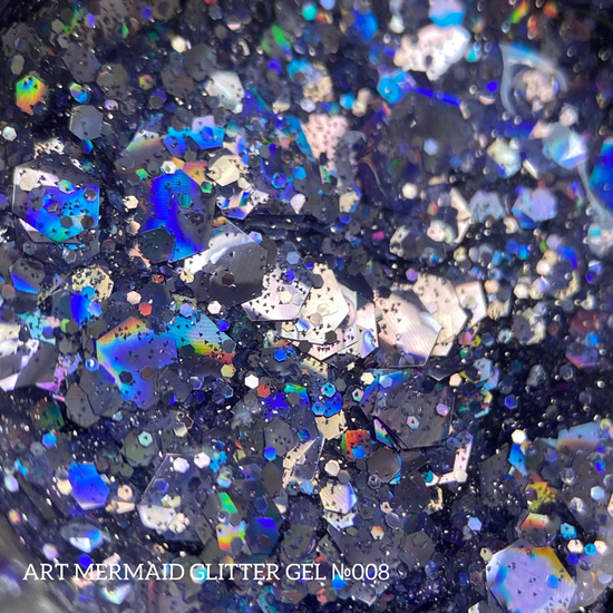 Гель с блестками ART Mermaid Glitter Gel №008, 5 мл, Цвет: 0083