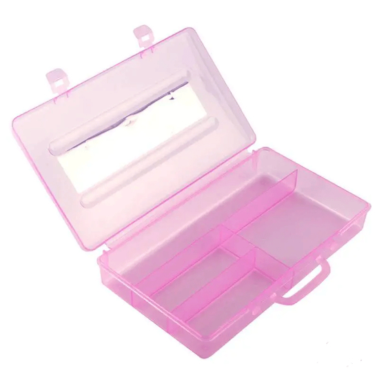 Контейнер на 4 отделения 23х13см, розовый, Цвет: Розовый
2