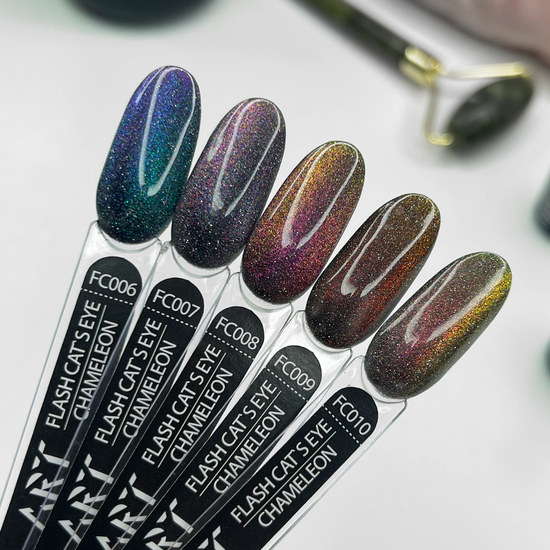 Гель-лак світловідбивний ART Flash Cat Chameleon №FC010, 6 мл, Колір: FC0107
