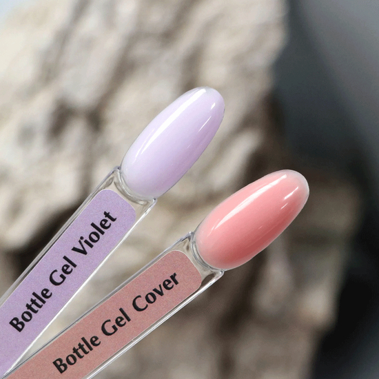 Komilfo Bottle Gel Violet с кисточкой, 15 мл, Цвет: Violet2