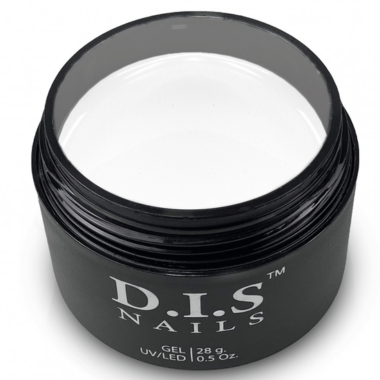 Гель для наращивания DIS Nails Hard White, 28 г, Цвет: White
